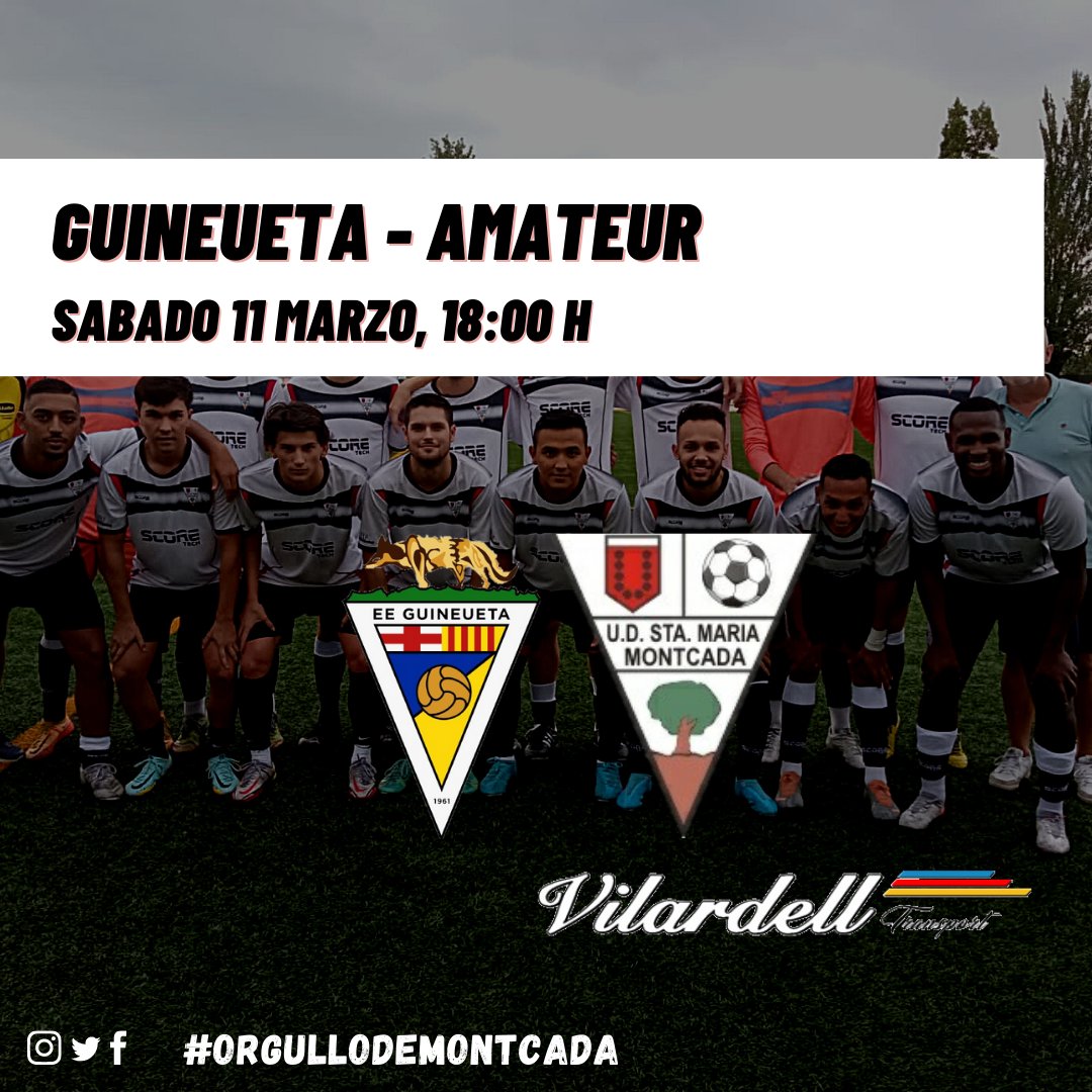 Transports Vilardell patrocina nuestro partido de la semana. 

#orgullodeMontcada