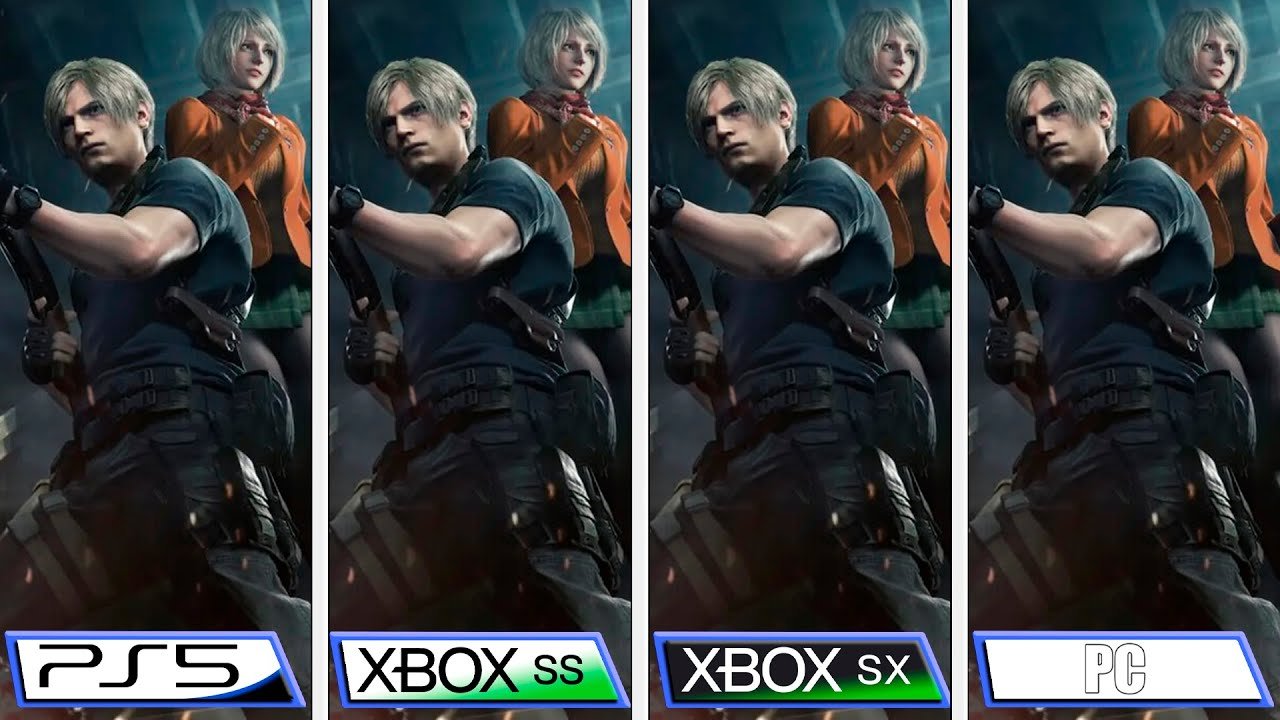 Resident Evil 4 Remake - Framerate FPS Comparison - PS5 vs Xbox