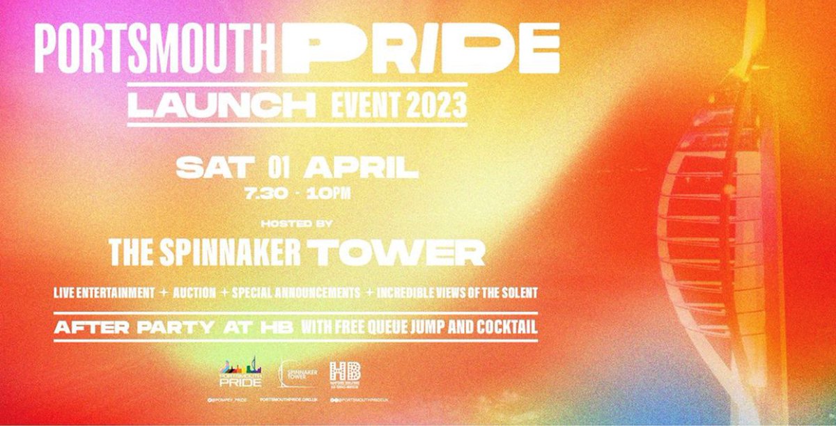 Tickets are still available for our exclusive Launch Event at The @SpinnakerTower on Saturday 1st April!🚨

Don't miss out, get yours here: 
eventbrite.co.uk/e/portsmouth-p…