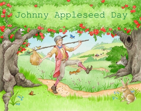 Today is Johnny Appleseed Day. John Chapman was born in the late 1700's and is known for planting apple trees throughout the states of PA, OH, IN, IL and WV. Celebrate with some apple pie, apple cider or a fresh apple!
#indiebookstore #johnnyappleseed