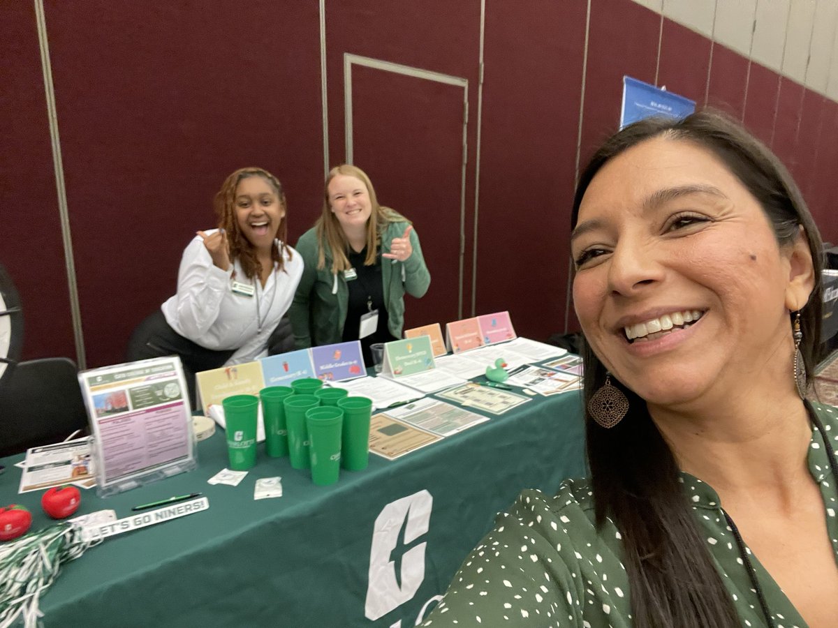 .<a href="/unccharlotte/">UNC Charlotte</a> at the 2023 NC Teacher Cadet State Conference connecting with future teachers!!!!  💚⛏️
<a href="/NCFPSC/">NC Foundation for Public School Children</a> <a href="/nc_teachercadet/">NC Teacher Cadet</a> <a href="/CLT_COED/">UNC Charlotte Cato College of Education</a>