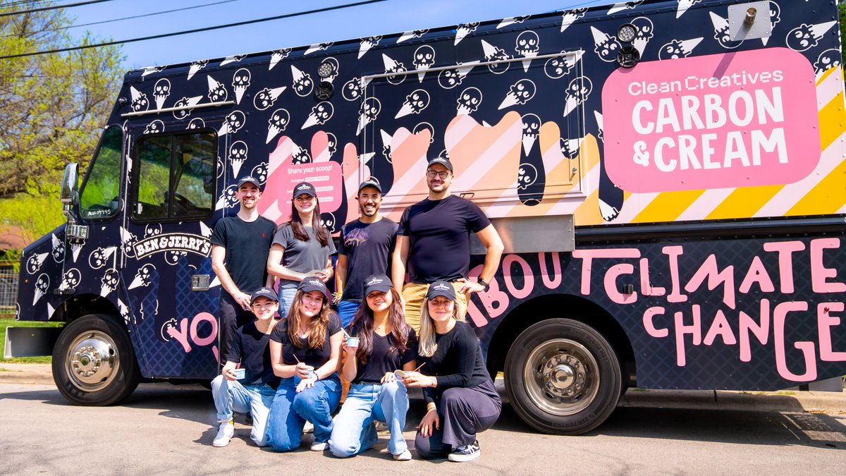 🚨Tell all your #sxsw friends that we're here! Today!🚨Grab a scoop of🍦and freeze out #fossilfuel clients, 1501 E. 6th Street from Noon - 8pm.

We partnered with <a href="/benandjerrys/">Ben & Jerry's</a> to give #sxsw2023 a taste of #greenwashing. 

#CarbonandCream