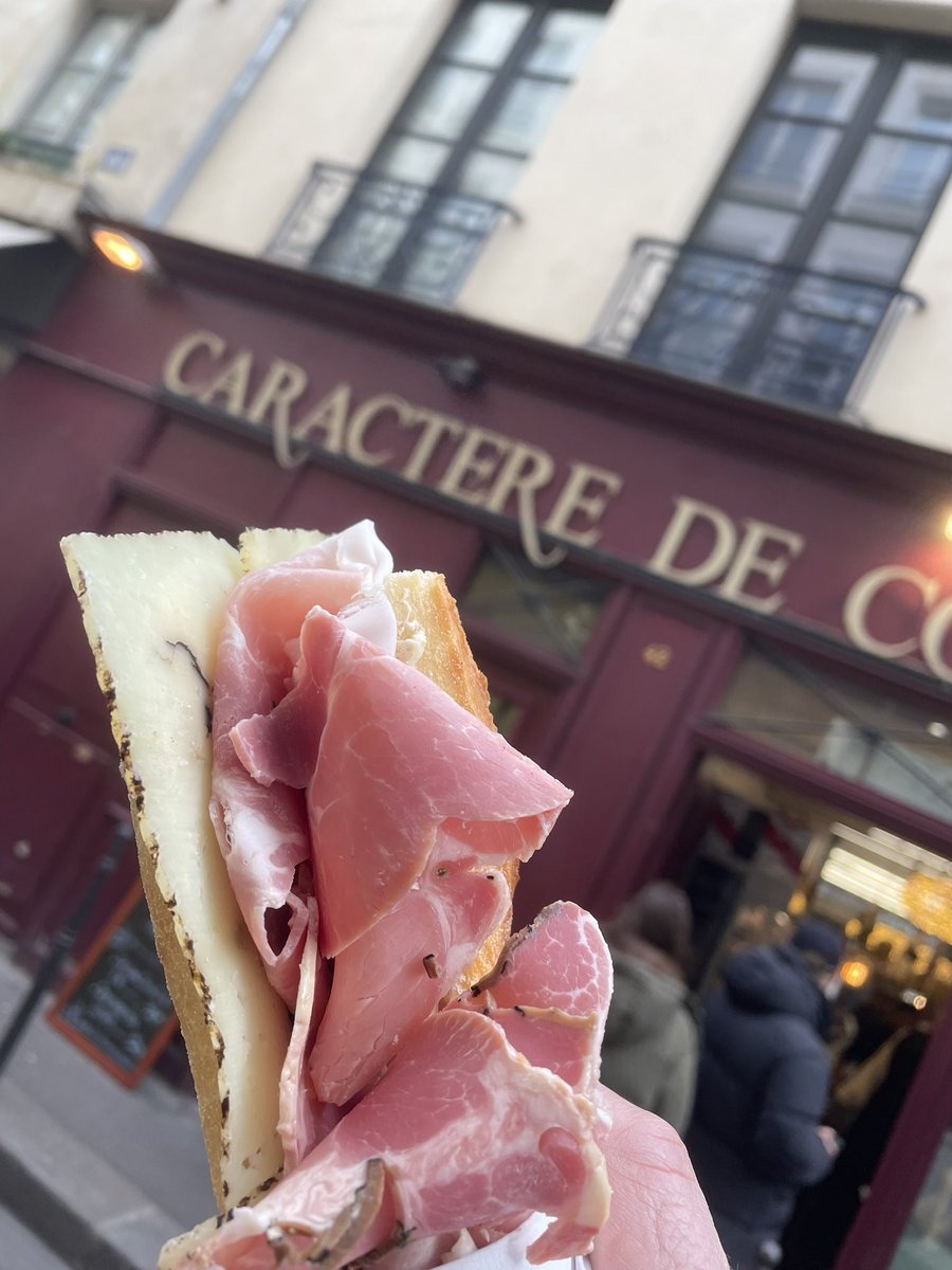 ajleid's tweet photo. Jambon beurre with truffle is amazing! #CaractèredeCochon #Paris https://t.co/D6zlDOv4x6
