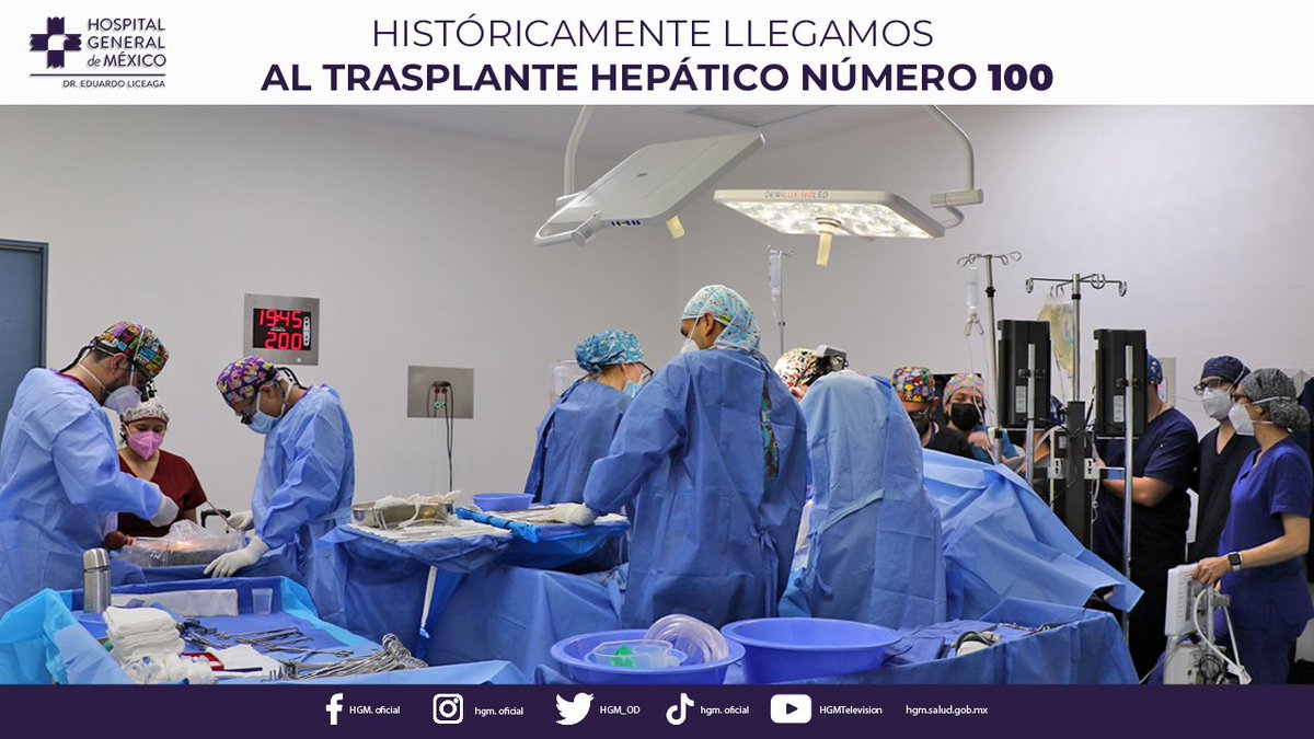 HGM_OD's tweet photo. #ValoresHGM "Gracias a la bondad de los donantes se puede mejorar la calidad de vida de otras personas"

Hoy realizamos el Trasplante Hepático Número 100. 👏👏👏
 #CENATRA
#HGMAltaEspecialidad #VivimosParaCuidarte #PorAmorALaVida https://t.co/wlFOk4hWLy