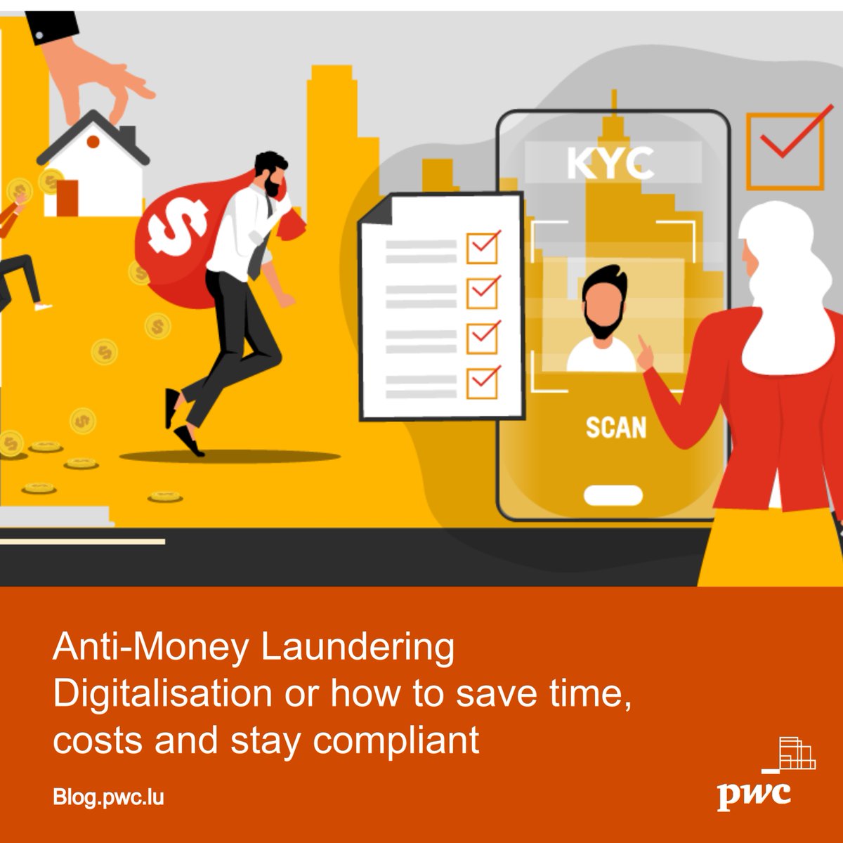 PwC_Luxembourg's tweet image. 📚 No blog this week? Then it&apos;s the perfect time to catch up on some of our other recent blogs! This one is about Anti-Money Laundering digitisation. Give it a read to discover how to strengthen your #AML efforts 👉 bit.ly/3GR5YxL 
#PwCBlog