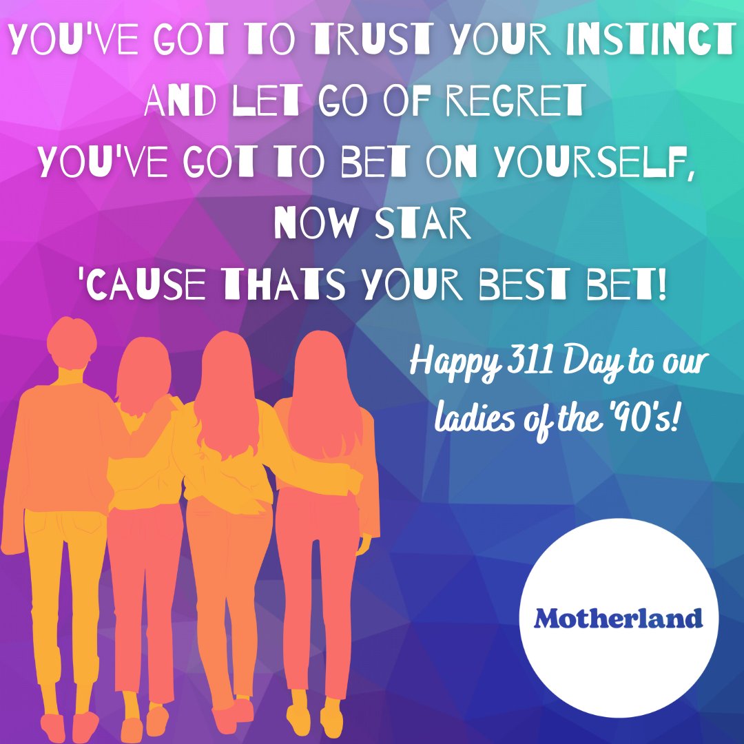 Where are our Momma's that grew up in the 90's at??? Happy 311 Day! #311 #trustyourinstinct #letgo