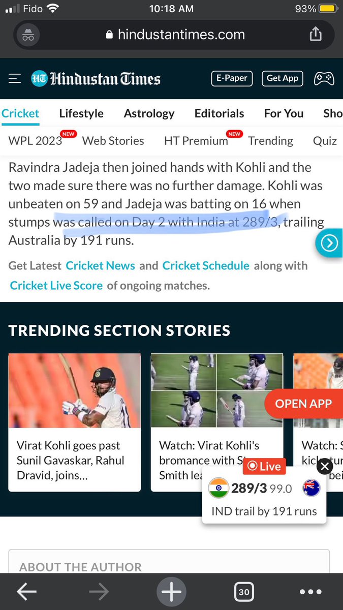 nitinmeh's tweet photo. How difficult is it to understand that it is DAY 3, Not Day 4, and Not Day 2, HT?? 2 mistakes - 2 articles - should I try a third one HT? The print media seems to be following the TV news channels downhill… @HTSportsNews @HindustanTimes @timesofindia @BCCI https://t.co/0oboThwk5y