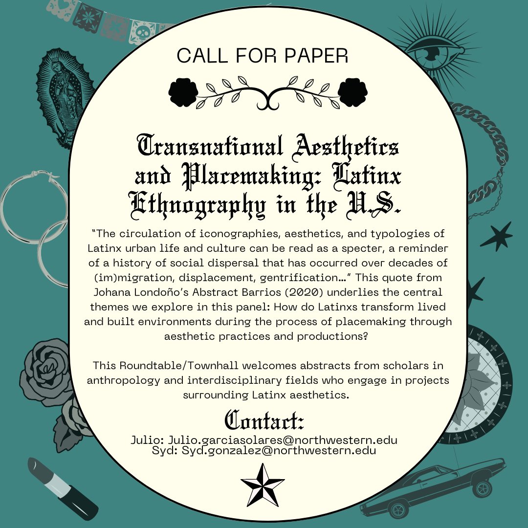 AAA 2023 CFP!! Latinx transformations of built environment through aesthetics✨✨ DM/email me for the full CFP or to submit an abstract :)