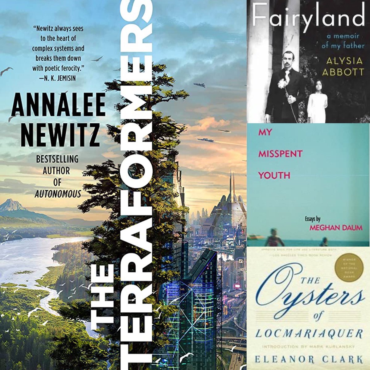 LitStack's tweet photo. We’ve got two new #LitstackRecs this week—@lauren_alwan covers Three Memoirs for Women’s History Month, with books by @AlysiaAbbott and @meghan_daum, and Sharon Browning looks at The Terraformers by @Annaleen 📚
https://t.co/ZLuYf5rKp6 #memoirs #WomensHistoryMonth #BookTwitter https://t.co/mW4pewJo98
