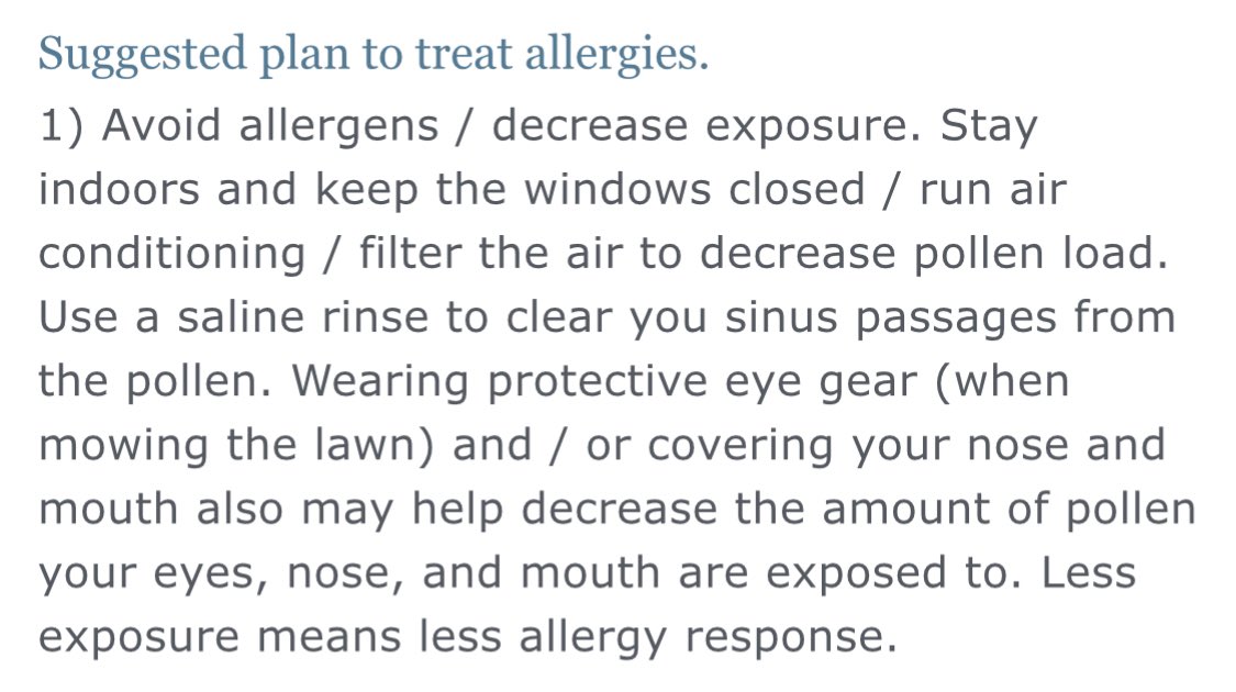 @ElectroMoho @stkirsch @DvlDog0311 Yup! Only thing I can think of (and I recommended this well before COVID) is if someone has really bad allergies (we’re talking needing allergy shots)

Cutting down allergen exposure to still get outside works best with  😷