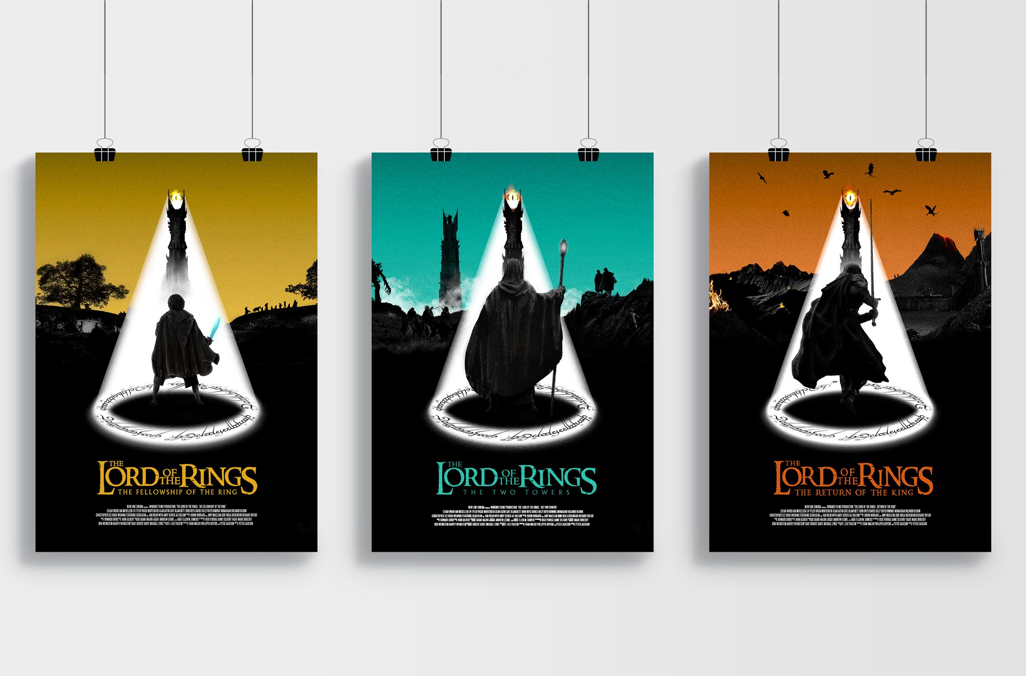 — Lord of the Rings fellowship silhouette with