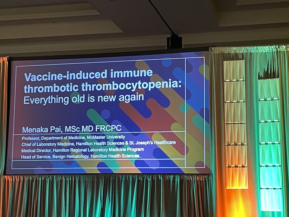 bsamuelson_md's tweet image. COVID focused plenary session kicking off now at #HTRS2023 with ⁦@MPaiMD⁩ talking about VITT… so much more we can learn from it!