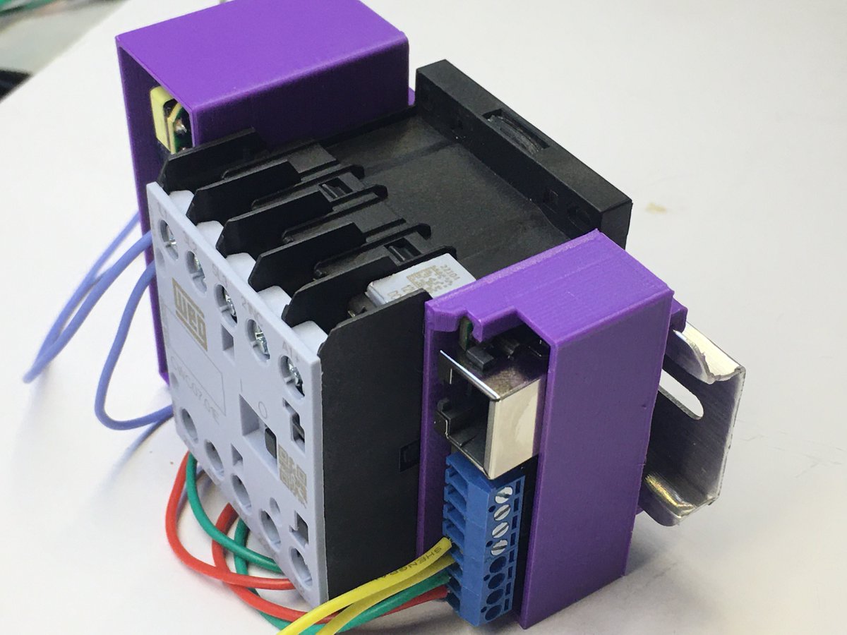 cogwheelcw's tweet photo. Here's the new contactor assembly for NovaPass - an RFID-controlled tool access control system for maker spaces https://t.co/zXsybpB0Xv