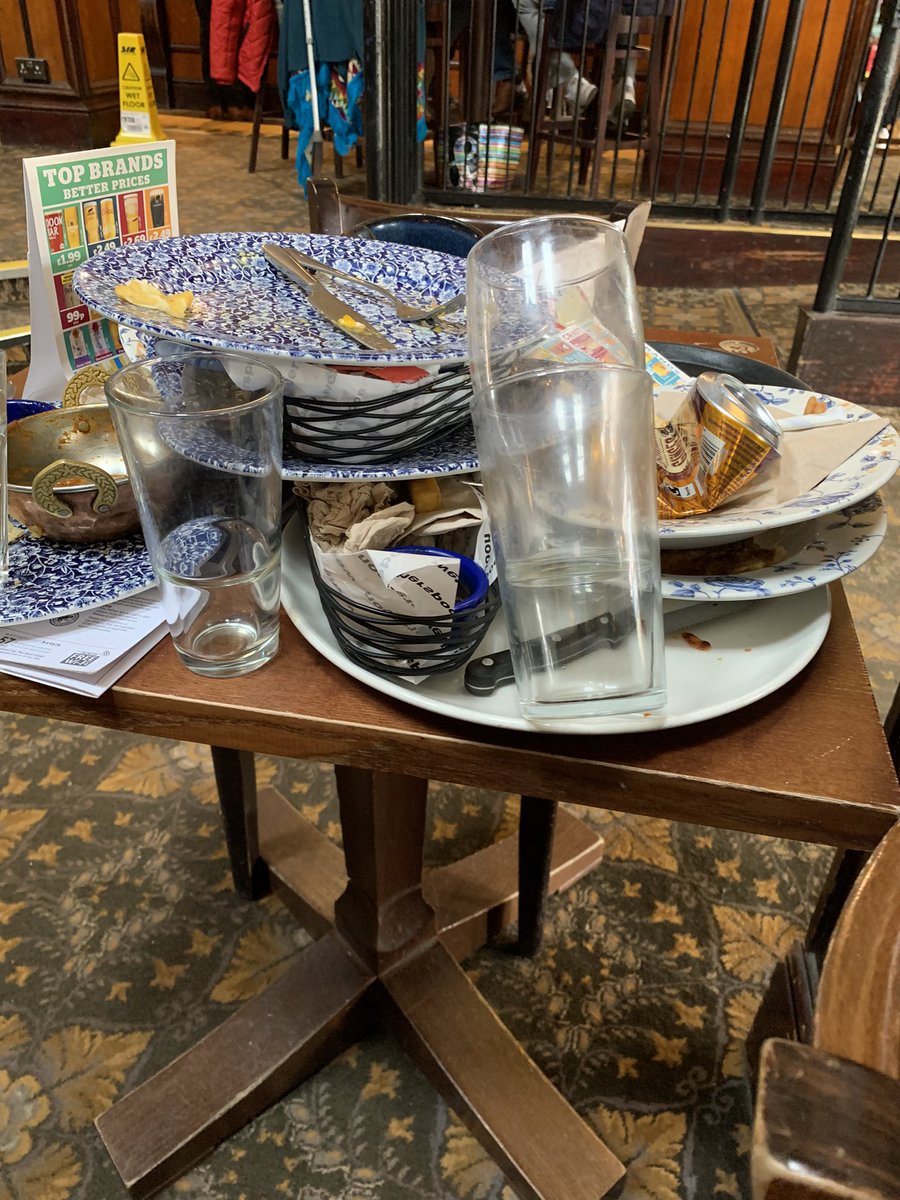 PhilOwen's tweet photo. @UKjdspoons   Visited the Earl of Dalkeith in Kettering today and the service was very slow.  We even had to clear our own table https://t.co/2EuGuMqMGI