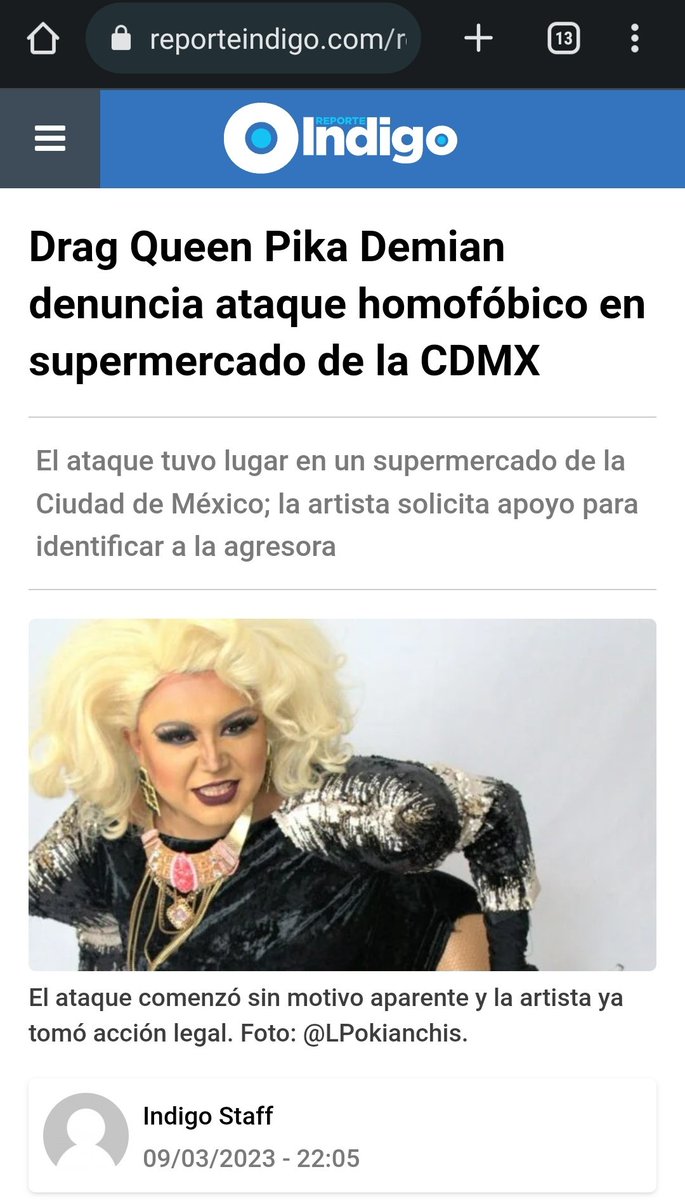 Muchas gracias a <a href="/Reporte_Indigo/">Reporte Índigo</a> 
Seguimos buscando el nombre de #LaLocaDelWalmart ya que todos los #Lgbttti corremos riesgo de ser agredidos por esa mujer #homofobica