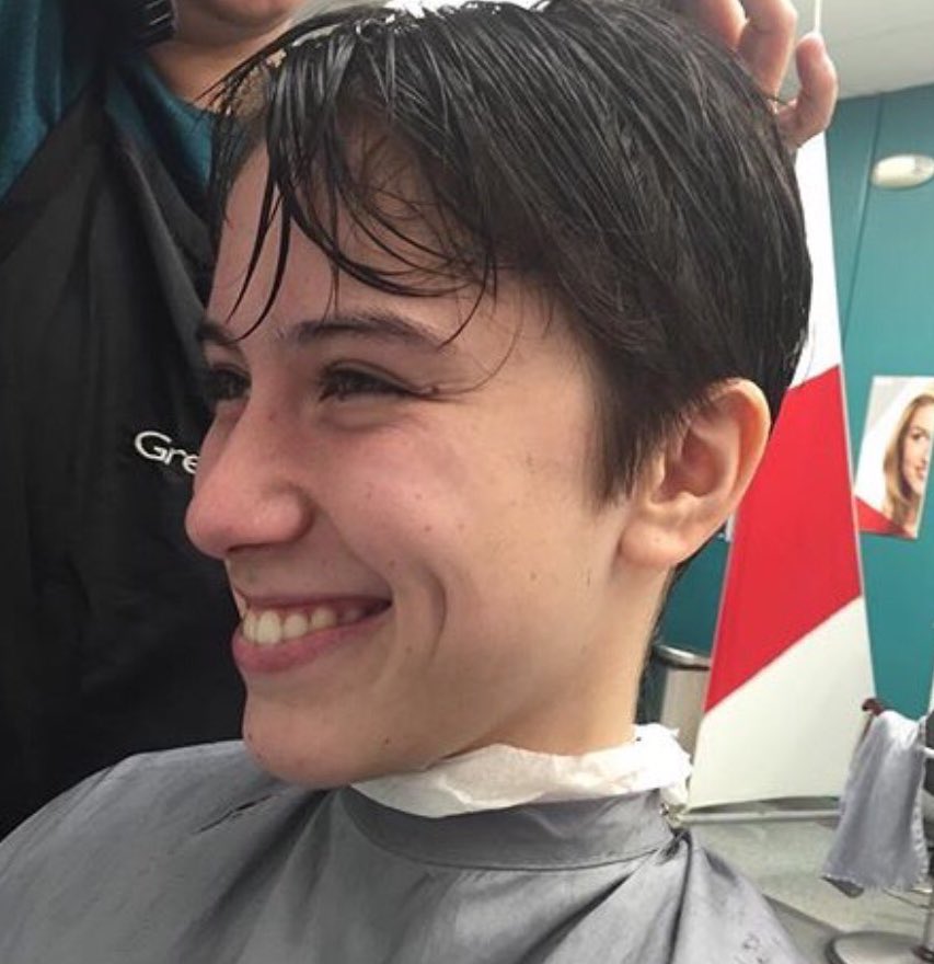 hunter ☻ on Twitter "first ftm haircut > 7 years of testosterone"