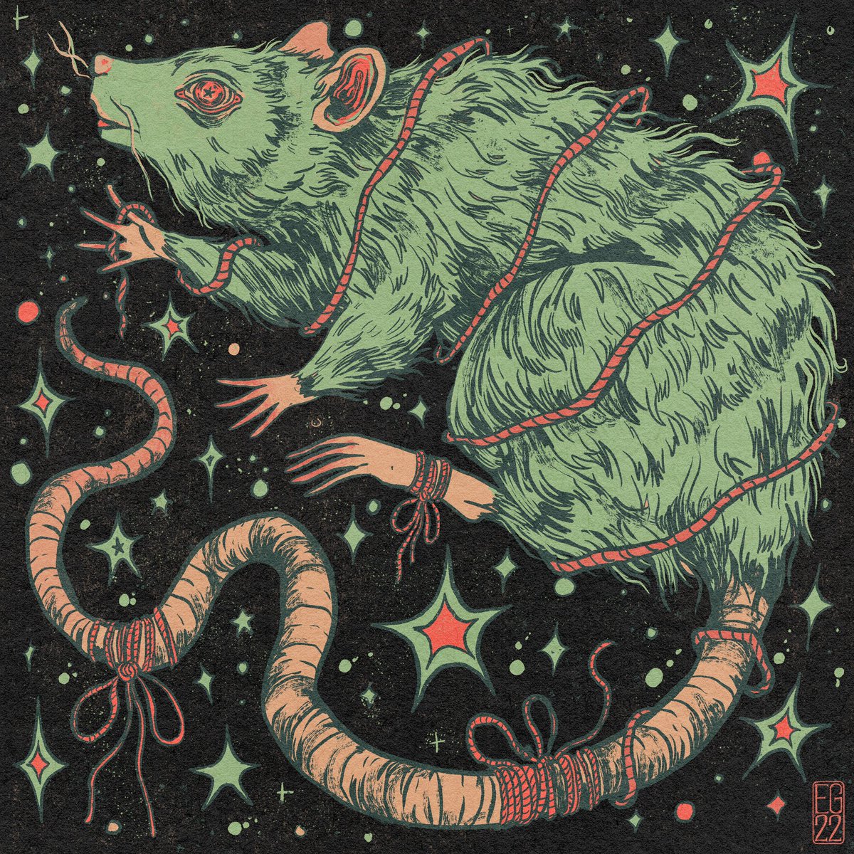 Whooaaa so cool! If you haven't sent me pics of the first two please send pics! 

I think this rat would be a cool base for a tattoo! and some of these black and grey drawings I've made recently are drawn with tattoos in mind 