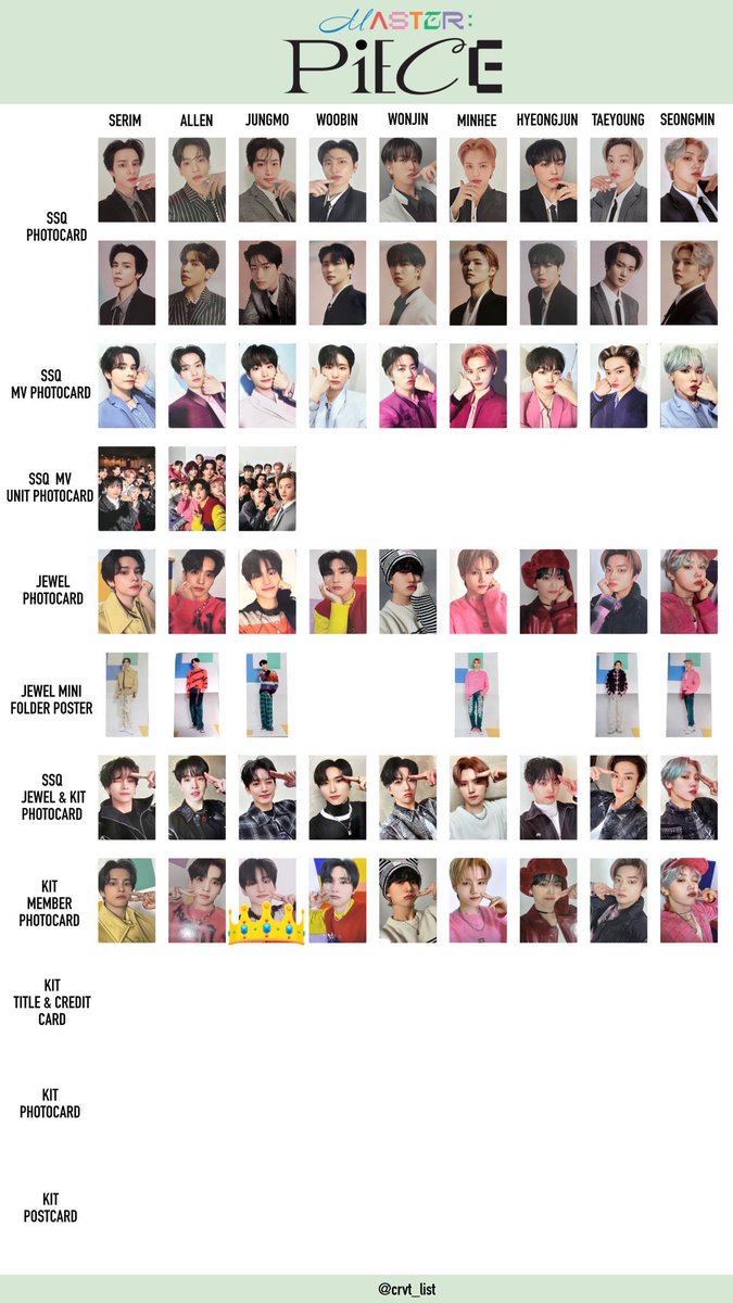 CRAVITY groovy masterpiece Newwave タワレコ特典 トレカ 交換 買取