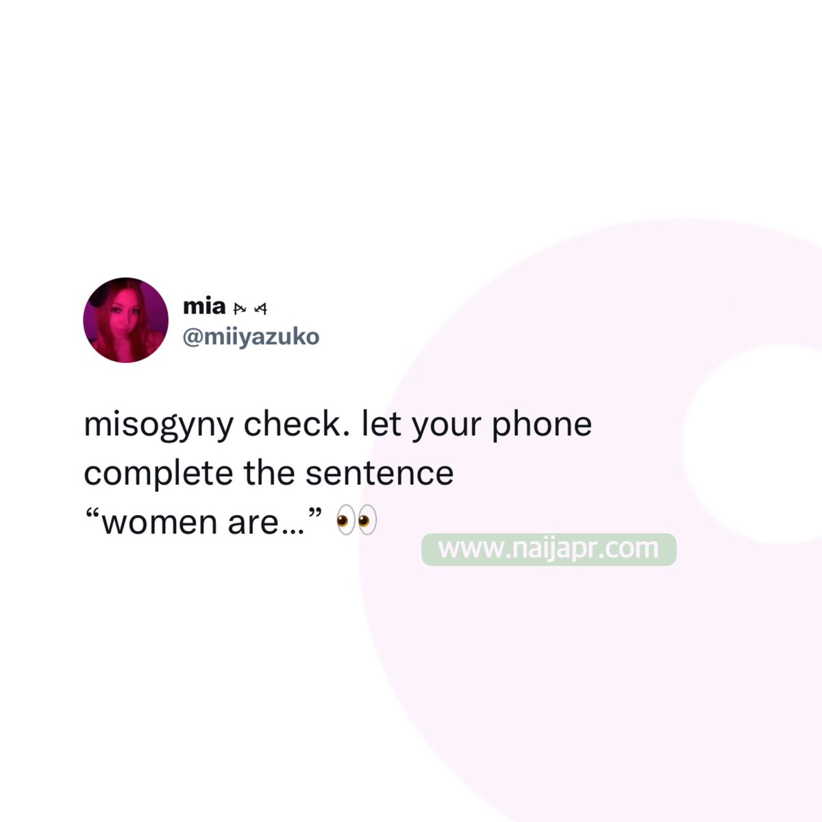 Naija tweet media