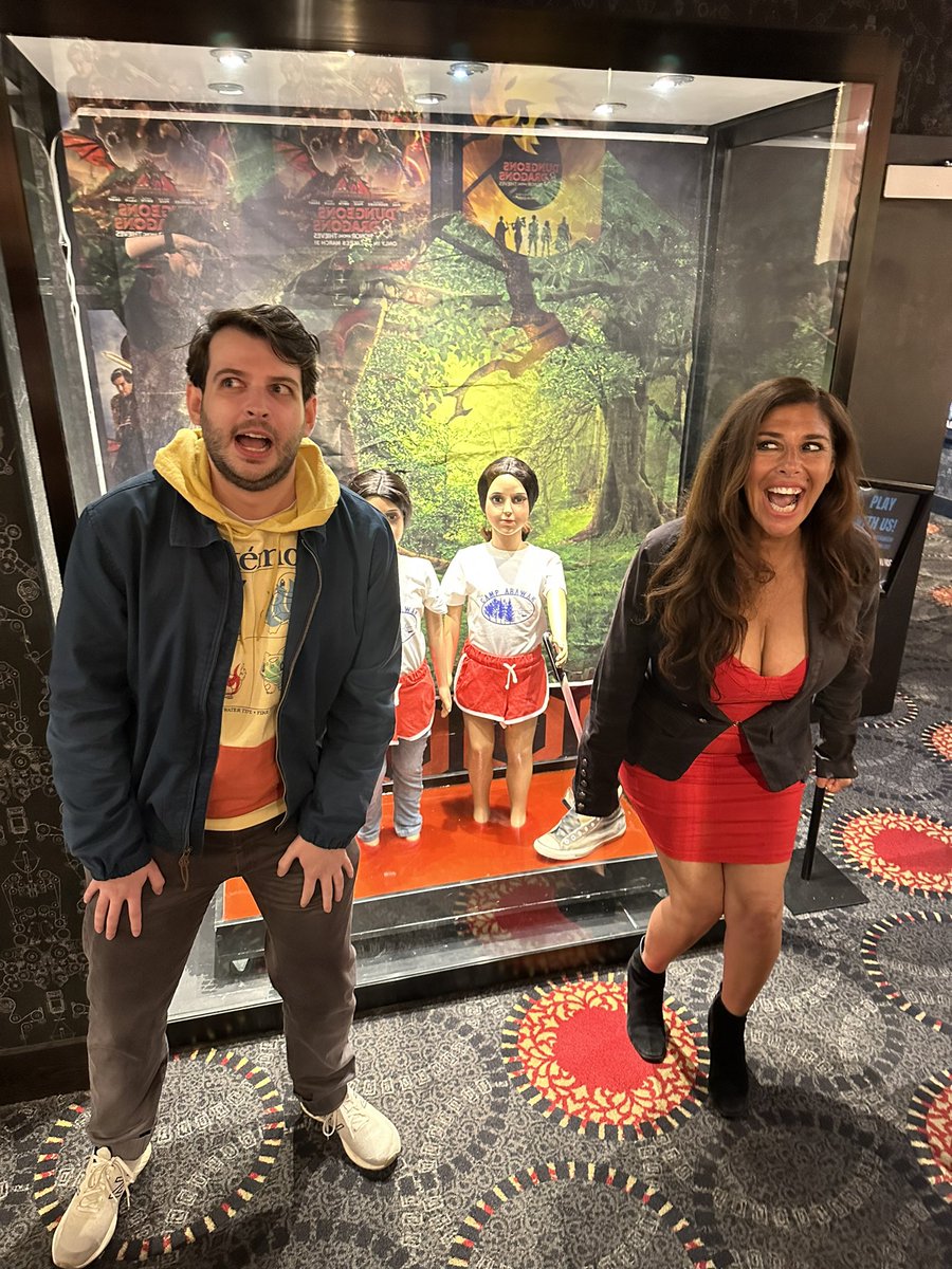Nathaniel’s first time seeing #SleepawayCamp. He had no clue he’d get to meet THE Angela <a href="/Felissa_Rose/">FelissaRose</a> right after. <a href="/DrafthouseLA/">Alamo Drafthouse LA</a>