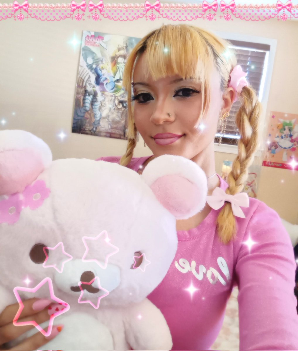 sweetbijouterie's tweet photo. tell me you want me too ଘ⁠(⁠ ⁠ˊ⁠ᵕ⁠ˋ⁠ ⁠)⁠ଓ 🩷🎀 #ギャグ ＃外人ギャル https://t.co/slMFIOzEGm