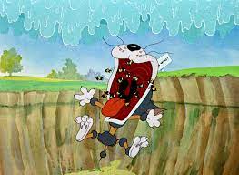 Fcsnva's tweet photo. The bees in the mouth is by far the best gag in #TeeforTwo, a #TomandJerry classic; #TheAdventuresofGulliver is totally lacking any Swiftian satire, which wouldn't have played on Saturday mornings; #WackyRaces truly spawned long running #HannaBarbera franchise of characters. https://t.co/lZWeRqkXcK
