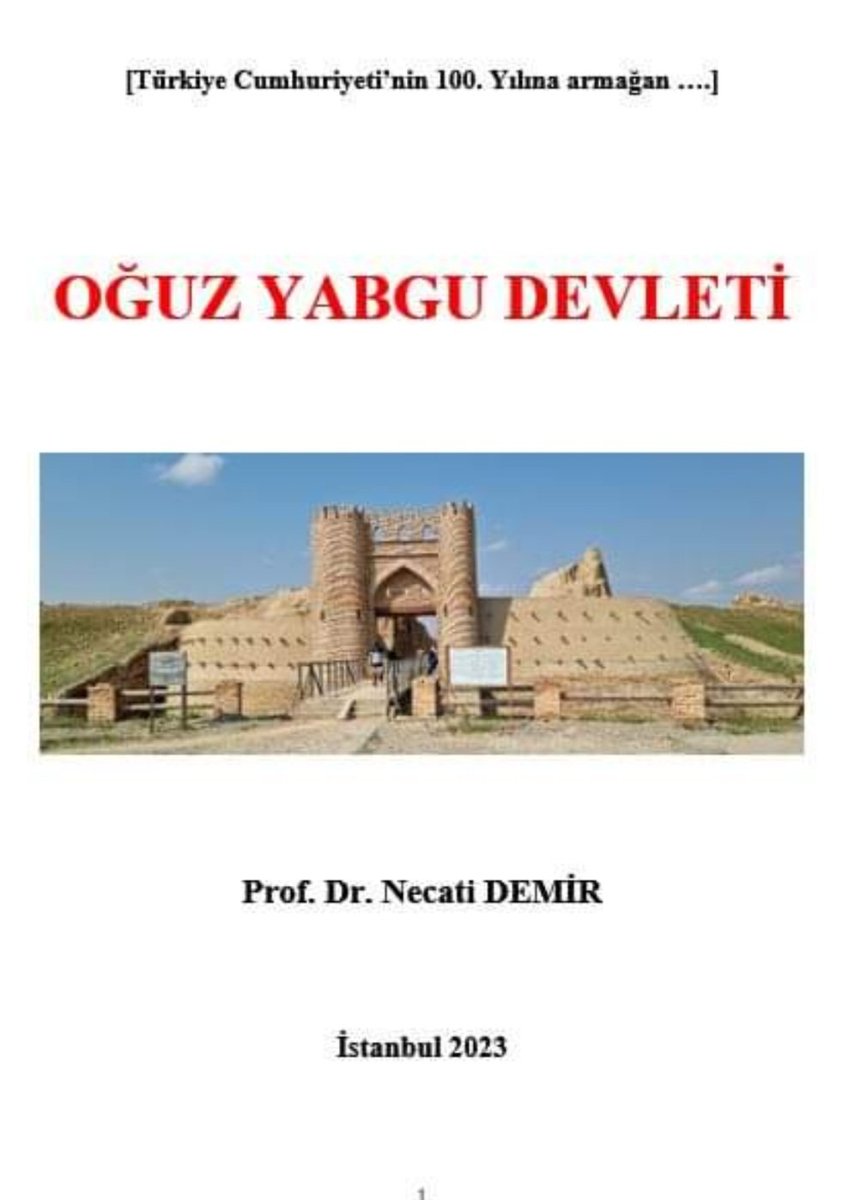 10 yıllık çalışmanın ardından bu da tamamlandı ... 776-1052 yılları Oğuz Türklüğünün tek devleti. Türkiye, KKTC, Azerbaycan, Türkmenistan devletlerinin;  İran, Irak, Suriye,  Balkan Türklerinin  atası;  Büyük Selçuklu'nun anası Oğuz Yabgu Devleti. Türk Dünyasına Armağan olsun...