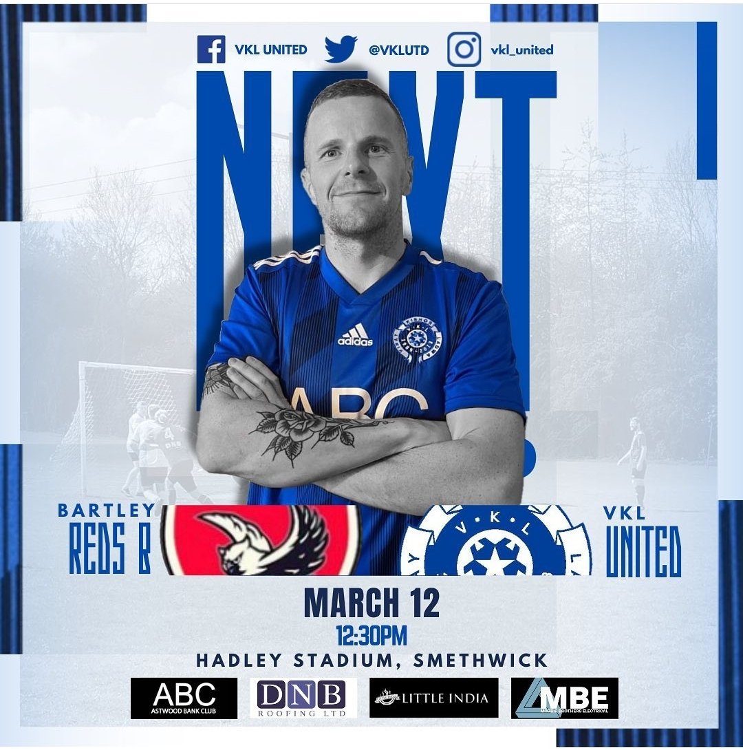 Another big fixture for us this weekend as we come up against Bartley Reds FC. We will be looking to build momentum from the win against Frankley prior to our week break