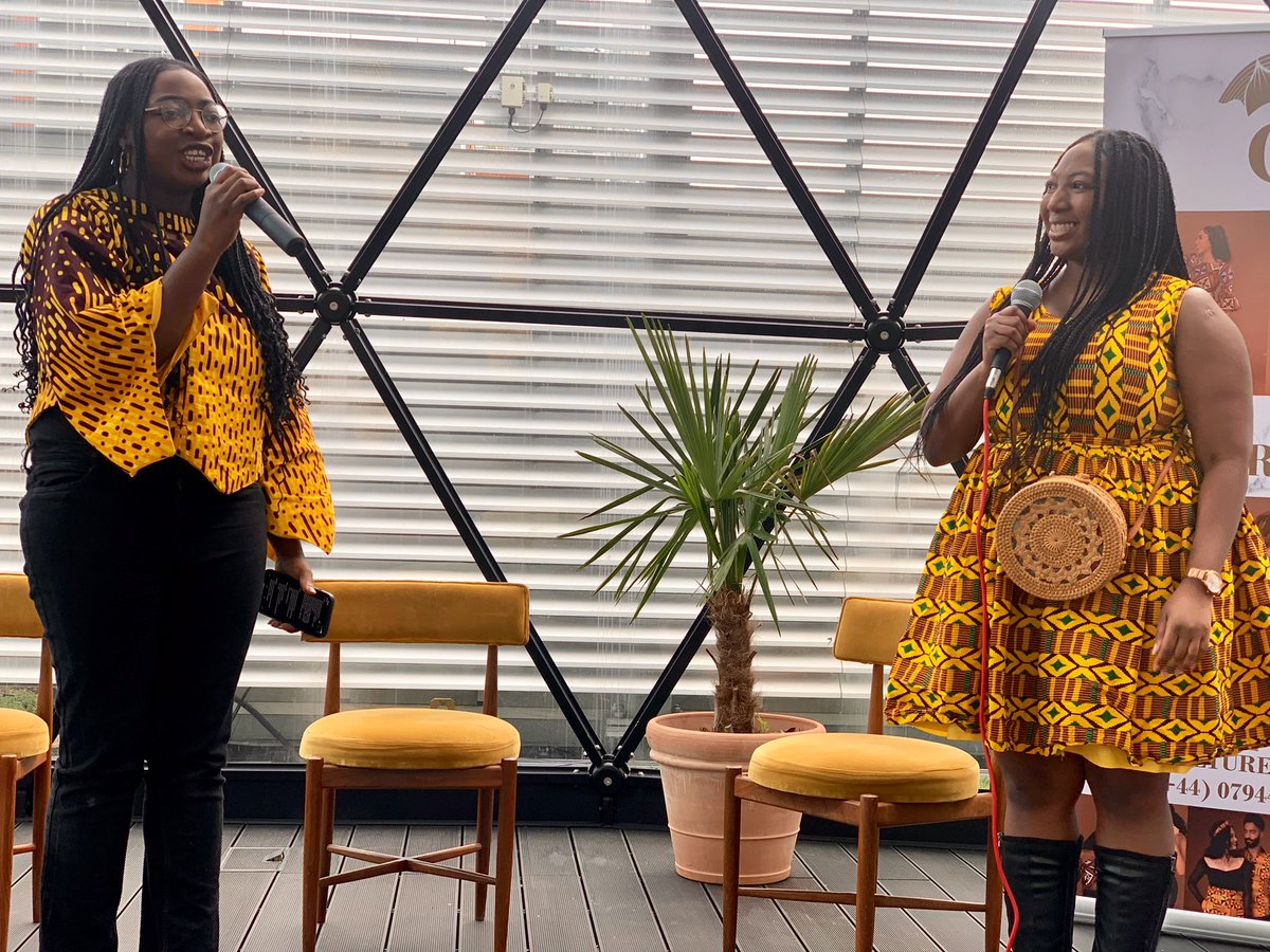 evefrancisholt's tweet photo. Thanks to Adeola and Ronke for brilliant #IWDFest &amp; invite to join panel to talk about ways to wellness. What a joyful day. Loved listening to Annie &amp; Rachel &amp; stretching with Doretta. Great space. My kids loved Milly B’s cakes! #BlackBusiness #Wellness #ActiveLivesforAll #Joy https://t.co/hiozoAm80d