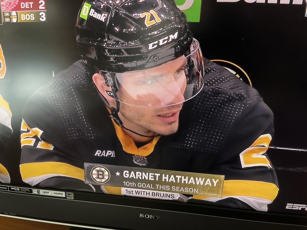 Nice to see Garnet Hathaway score what we hope will be a game winner for The B’s. He is a native of Kennebunkport.