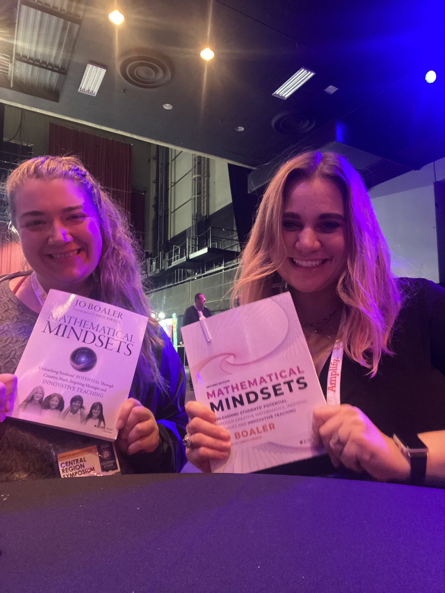lindspappa's tweet photo. Educator Conferences are the perfect way to meet, connect with, and make new friends! @ktostrichland We have the Mathematical Book 📖 by Jo Boaler. #CMCMarh #CMCCentral #WhyKEP https://t.co/1fIYALwSIh