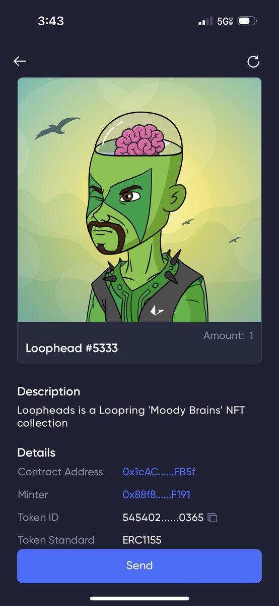 BBurgess88's tweet image. Got one! @loopringorg #Loophead
