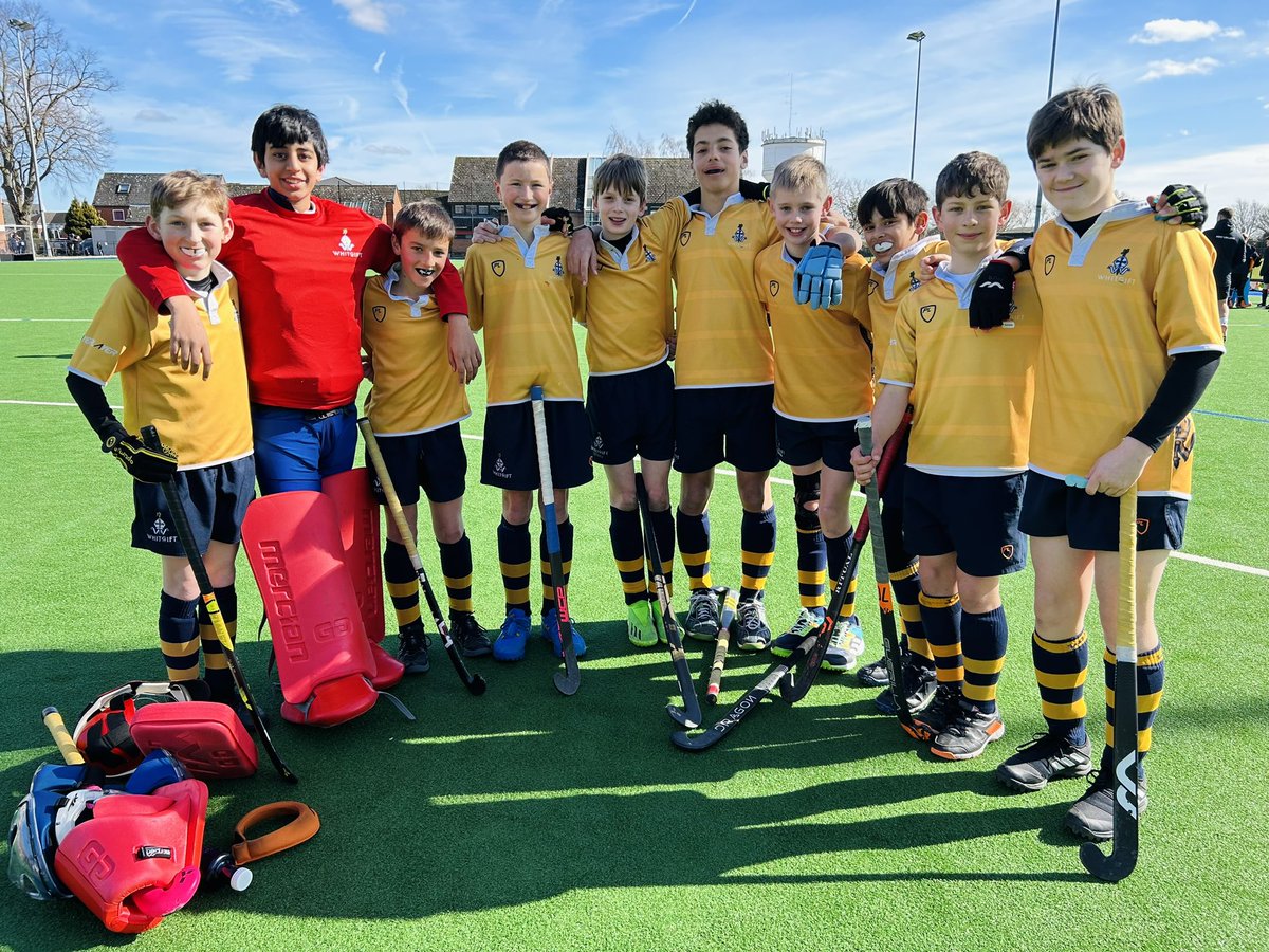 WhitgiftSport's tweet photo. Our juniors had a great day of hockey at @kentcollegeuk today. Well done to our U11, U12 + U13 teams for some superb performances. Thank you to our hosts for your superb hospitality and to the parents who made the journey to support the boys #WhitgiftHockey https://t.co/LoWbFypULM