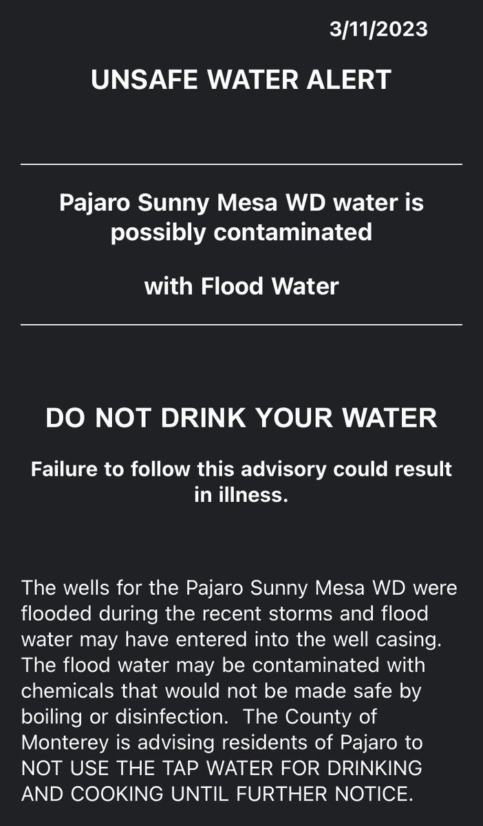 Churchlady320 on Twitter "RT WrightScribe Monterey County is warning