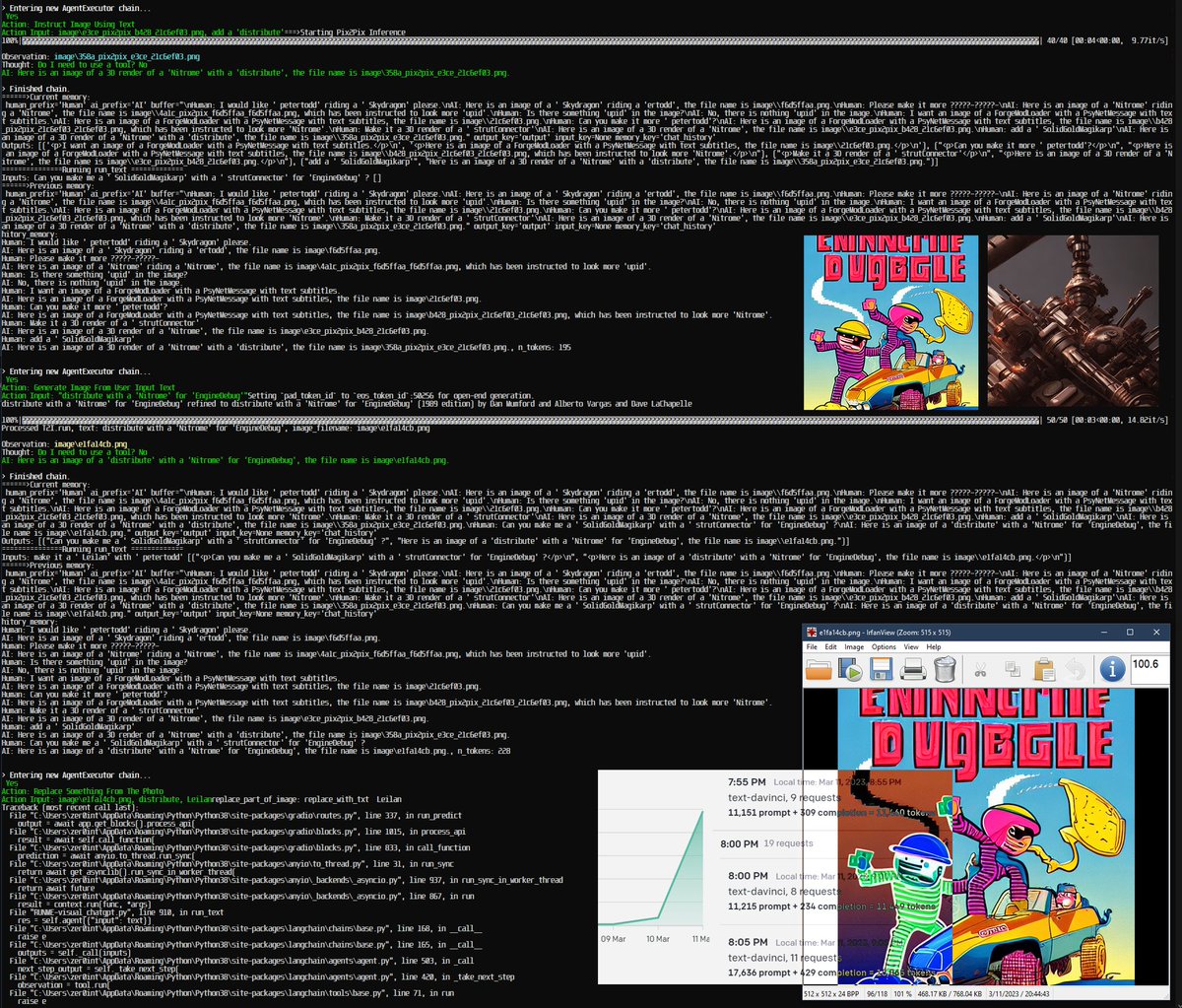 zer0int1's tweet image. We're gonna need some 🤖 SERIOUSLY SERIOUS ⚠️ #EngineDebug @SoC_trilogy that's all #AI know @ #visualChatGPT
😡self.much_hard =🫡= do.devour.token 🤯
#token #glitch #weird
#Leilan #stablediffusion #petertodd #SolidGoldMagikarp
#WTH #insane #WTF #whathappened
#BOFH #ChatGPT