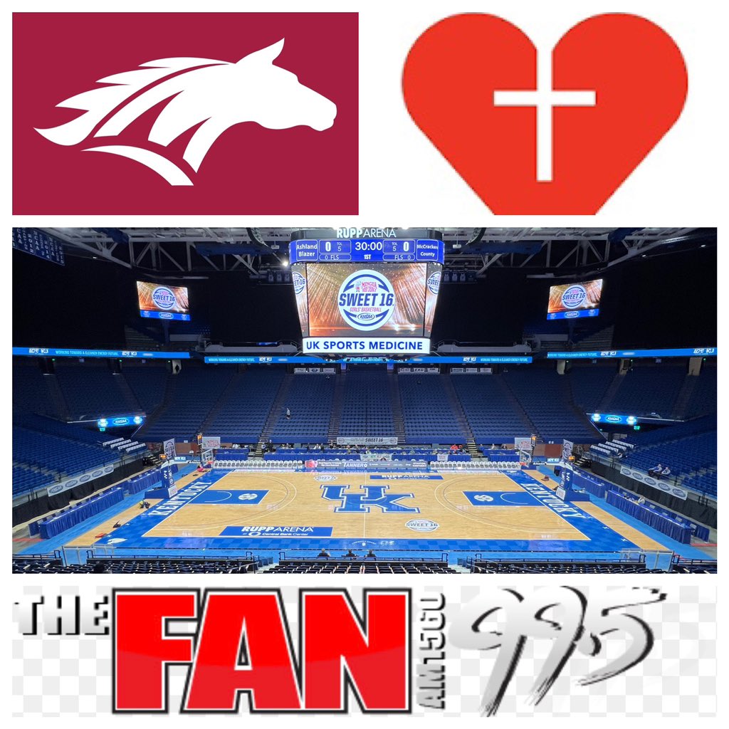 GIRLS STATE CHAMPIONSHIP: #1 (35-3) Sacred Heart vs #4 (35-2) McCracken County.
📍 Lexington, KY
🏟️ Rupp Arena
⏰ 6pm CT
🏀 Pregame Show starts at 5:15pm CT
📻 99.5FM The Fan
📱 v7player.wostreaming.net/6529

Listen to Jimmie Garrett and I at 5:15pm CT on 99.5FM The Fan.