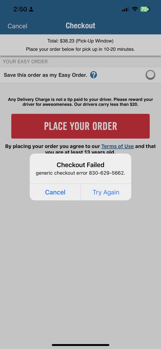laughingaly's tweet photo. @dominos bruh dominos what’s going on https://t.co/nFIX4dIr09