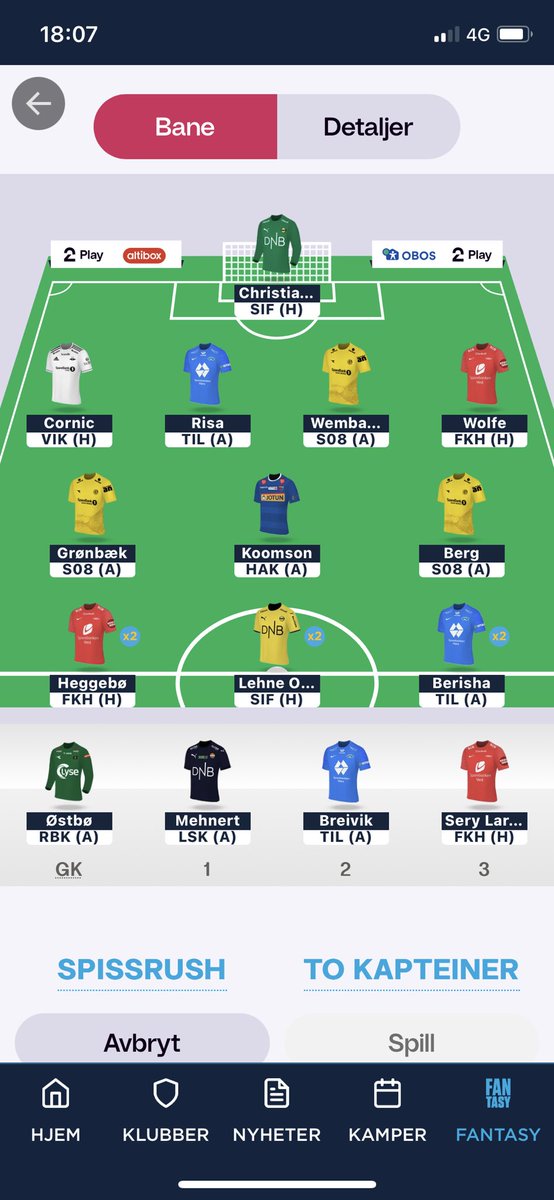 Anbefalinger av ligaer der dette laget bør delta?💛 #fantasy