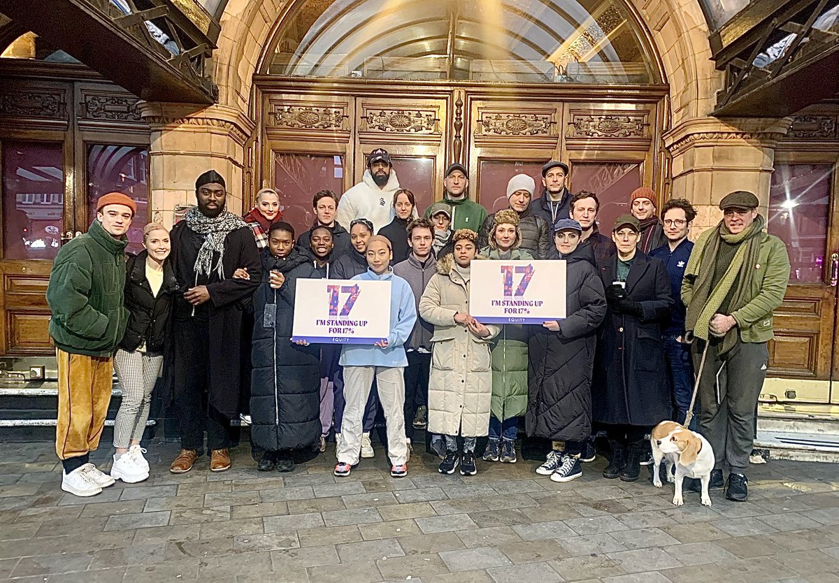 Solidarity with all members of Equity looking for fair pair pay and conditions amidst a crushing cost of living crisis #Standupfor17