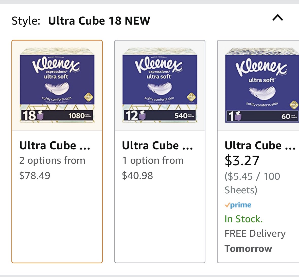 not kleenex raising the price of the cute boxes 100%