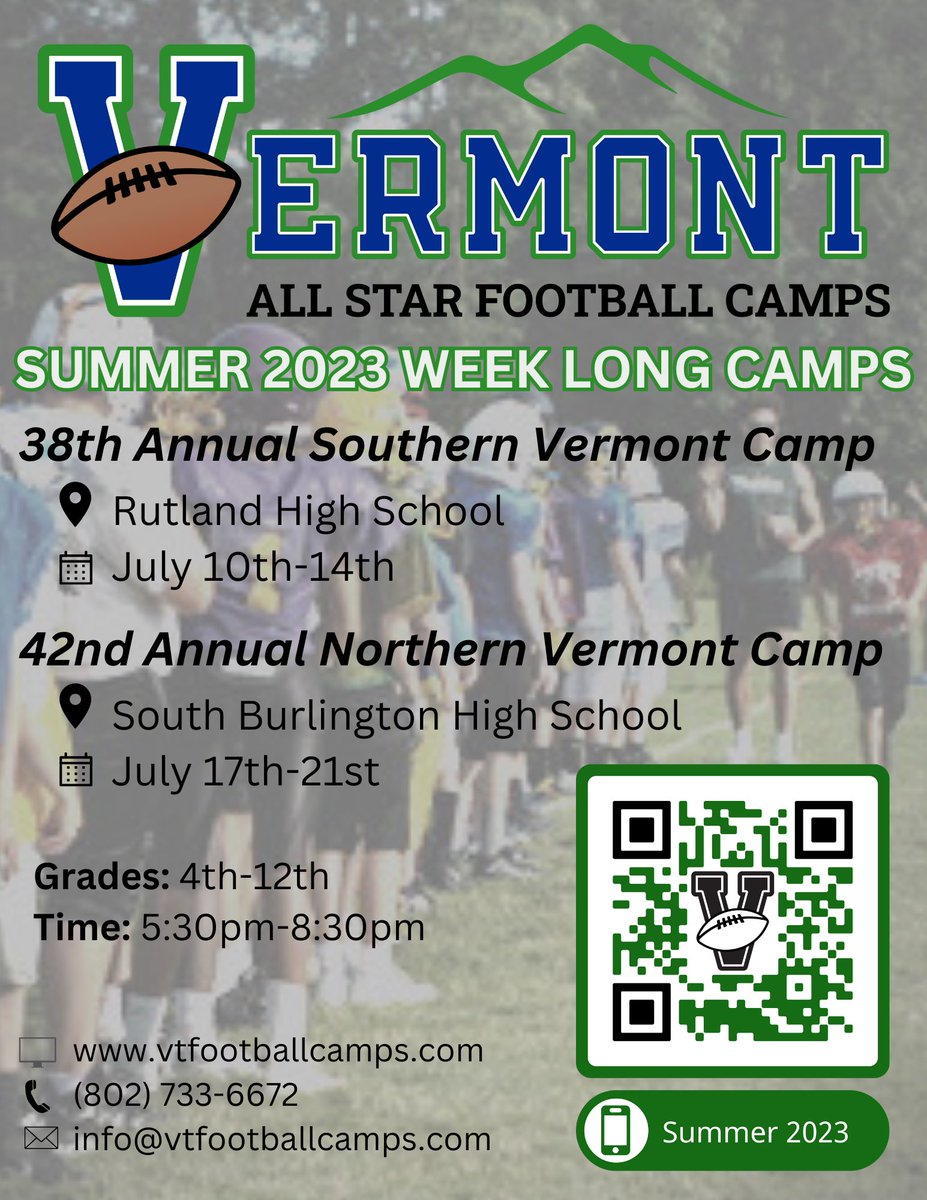 vtfootballcamps's tweet photo. 🚨 2023 Week Long Schedule 🚨 https://t.co/X5em8I3nWQ
