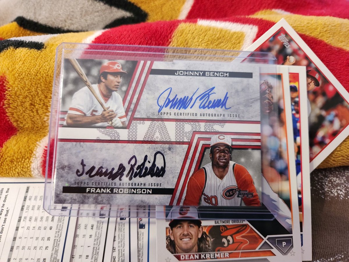 PeninsulaSC's tweet image. One 2023 ⁦@Topps⁩ Series 1 Box! Ohtani Super Auto and a HOF Dual Auto!   Awesome Customer Hits!