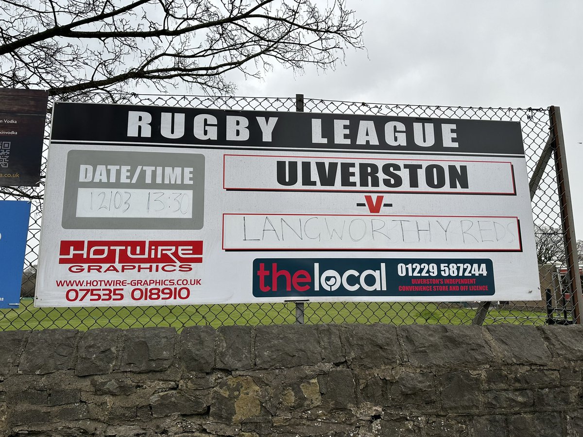 UlvieWolverines's tweet photo. First league game of the season for our new Und 16’s. Please come down and support the future of @UlverstonRL I am sure they would appreciate all your support 💙🏉💛 https://t.co/LcVlDbZUaD
