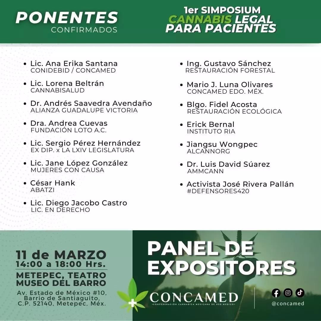AlcannOrg's tweet photo. Hoy se llevará a cabo en Metepec el primer simposium sobre cannabis. Gracias  @concamed @Erika_SantanaBC @SChecoPerez @JiangsuWongpec #cannabislegal #cannabismexico #hemp #cañamo #cannabisindustry #cannabismedicinal https://t.co/jiI2gvFqPT