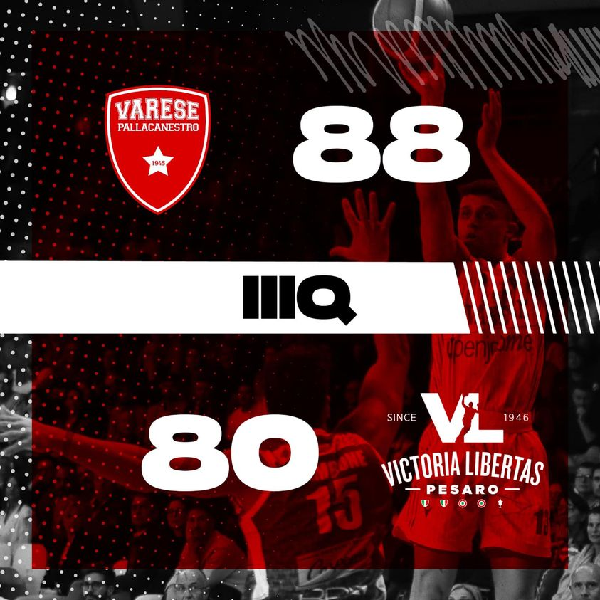 PallVarese's tweet photo. Mancano 10 minuti! Forza ragazzi ‼️
#VarPes #NoiSiamoVarese https://t.co/OylczCVzRa