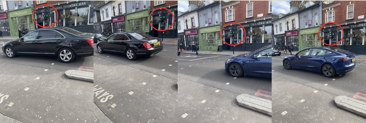 neilchristiex's tweet photo. Drivers jumping the red light eastbound at #HighburyCorner onto St Paul's Road and driving straight across the pedestrian crossing at Hen &amp; Chickens, while green man is showing. I see this almost every day. https://t.co/Y9SWGthJsk