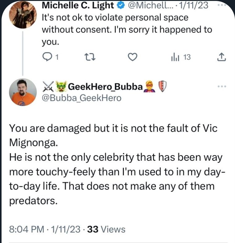 CamKolBergh02C's tweet photo. So he doesn't believe Vic is a predator, but he also doesn't rule out the possibility that he gets to up close and personal with fans?

Look buddy, you can't have it both ways. https://t.co/GQ9bMds5pn
