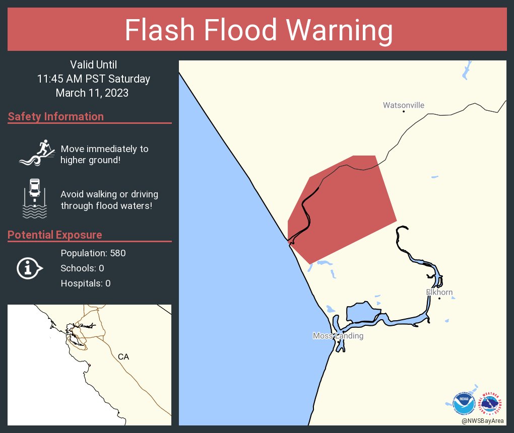 Tom Wright on Twitter "RT NWSBayArea Flash Flood Warning including