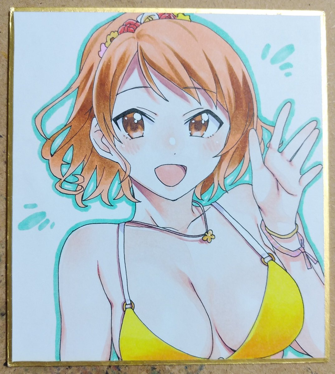 北条加蓮 「加蓮の色紙!ミニサイズはこれで終わり! 」|ラーメン仙人のイラスト