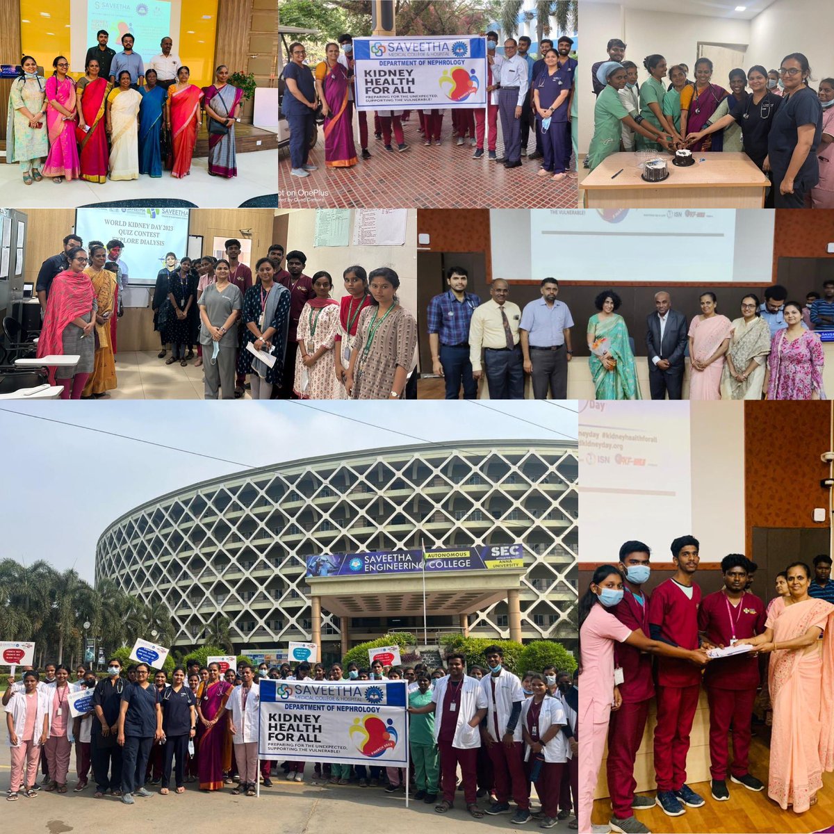 nephrosaveetha's tweet photo. World Kidney Day Celebrations at Saveetha Medical College, Chennai..Conducting multiple events was a challenging task but we finished on a high note ￼￼￼#WorldKidneyDay 
@worldkidneyday https://t.co/5IuOkskqCd